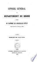 Rapports du président et procès-verbaux des délibérations - Rhône, Conseil général