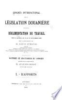 Rapports et discussions du congrès,