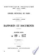 Rapports et documents