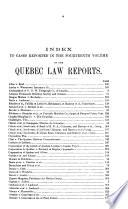 Rapports Judiciaires de Québec