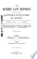 Rapports Judiciaires de Québec