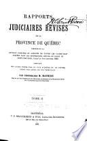 Rapports judiciaires revisés de la province de Québec