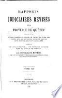 Rapports judiciaires revisés de la province de Québec