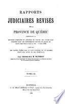 Rapports judiciaires revisés de la province de Québec