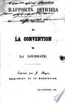 Rapports officiels des débats de Convention de la Louisiane