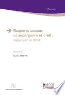 Rapports sociaux de sexe-genre et droit