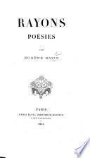 Rayons. Poésies