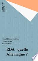 RDA : quelle Allemagne ?