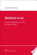 (Re-)faire la loi