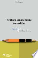 Réaliser son mémoire ou sa thèse