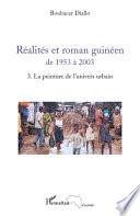 Livre Réalités et roman guinéen de 1953 à 2003