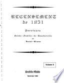 Recensement de 1851