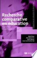 Recherche comparative en éducation