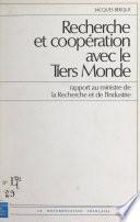 Recherche et coopération avec le Tiers Monde