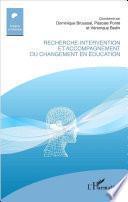 Recherche-intervention et accompagnement du changement en éducation