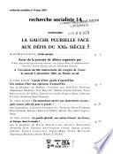 Recherche socialiste