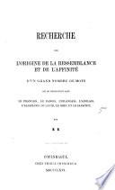 Recherche sur l'origine de la resemblance et de l'affinité d'un grand nombre de mots qui se retrouvent dans le français, le danois, l'islandais, l'anglais, l'allemand, le latin, le grec et le sanscrit
