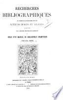Recherches bibliographiques en forme de dictionnaire sur les auteurs morts et vivants qui ont écrit sur l'ancienne province de Champagne; ou, Essai d'un manuel du bibliophile champenois