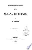Recherches bibliographiques sur les almanachs belges