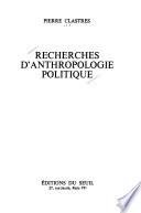 Recherches d'anthropologie politique