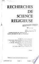Recherches de science religieuse