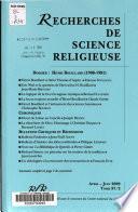 Recherches de science religieuse