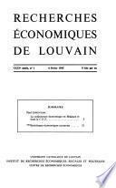 Recherches économiques de Louvain