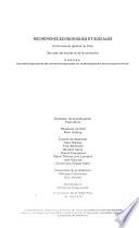 Recherches économiques et sociales