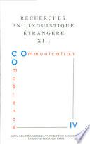 Recherches en linguistique étrangère