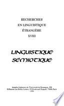 Recherches en linguistique étrangère