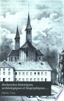Recherches historiques, archéologiques et biographiques, sur la ville de Pontoise