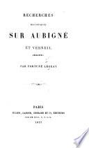 Recherches historiques sur Aubigné et Verneil (Maine)