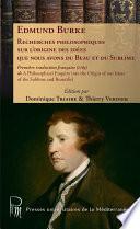 Recherches philosophiques sur l’origine des idées que nous avons du Beau et du Sublime