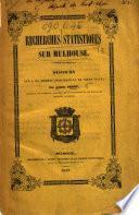 Recherches statistiques sur Mulhouse