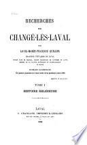 Recherches sur Changé-lès-Laval