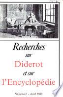 Recherches sur Diderot et sur l'Encyclopédie