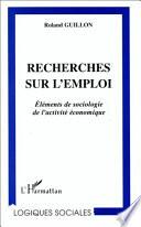 Recherches sur l'emploi
