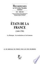 Recherches sur la musique française classique