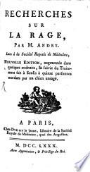 Recherches sur la rage