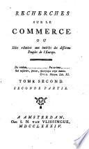 Recherches sur le commerce