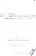 Recherches sur le monde germanique
