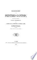 Recherches sur les peintres gantois, des XIVe et XVe siècles