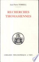 Recherches thomasiennes