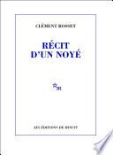 Livre Récit d'un noyé