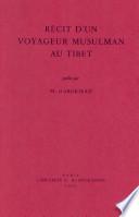 Récit d'un voyageur musulman au Tibet