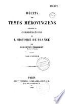 Récits des temps mérovingiens