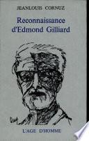 Reconnaissance d'Edmond Gilliard