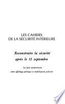 Reconstruire la sécurité après le 11 septembre