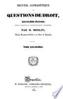Recueil alphabétique de questions de droit