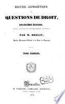 Recueil alphabétique de questions de droit